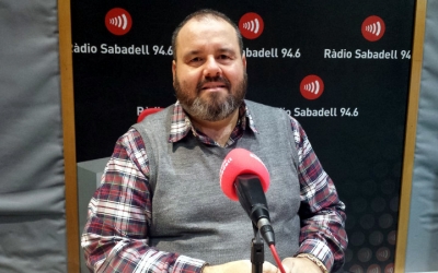 Joan Mena aquest matí als estudis de Ràdio Sabadell